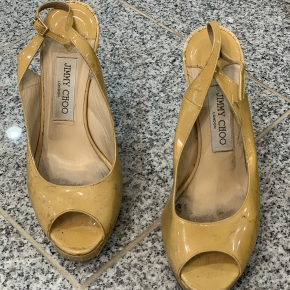 Jimmy Choo European size 38 Nude Heels - Picture 3 of 3